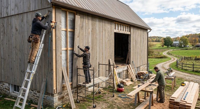 Barn Siding Replacement in Drexel, NC