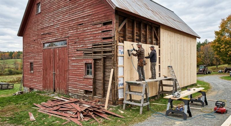 Barn Siding Replacement in Marion, NC