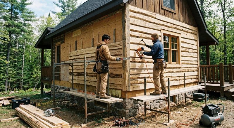 Cabin Siding Installation in Burke County, NC