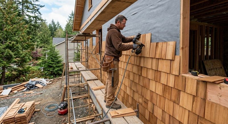 Cedar Siding Installation in Mitchell County, NC