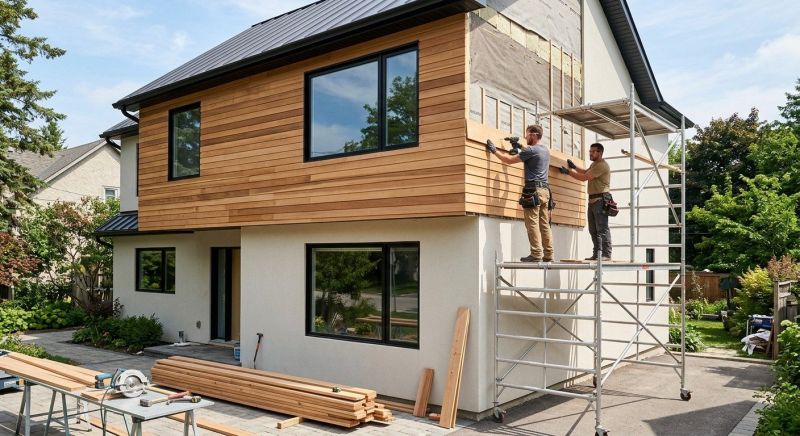 Faux Wood Siding Installation in Avery County, NC