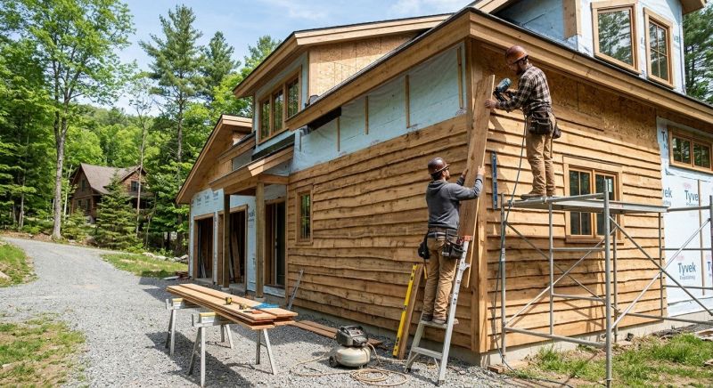 Faux Wood Siding Installation in Lenoir, NC