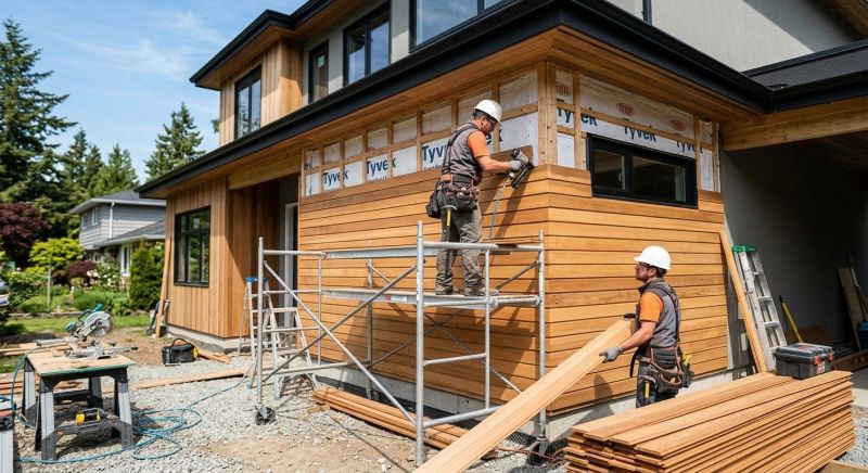 Faux Wood Siding Installation in Burke County, NC