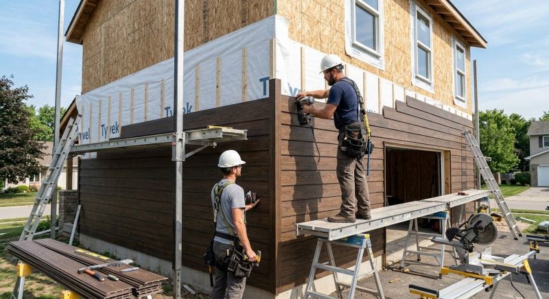 Faux Wood Siding Installation in Morganton, NC