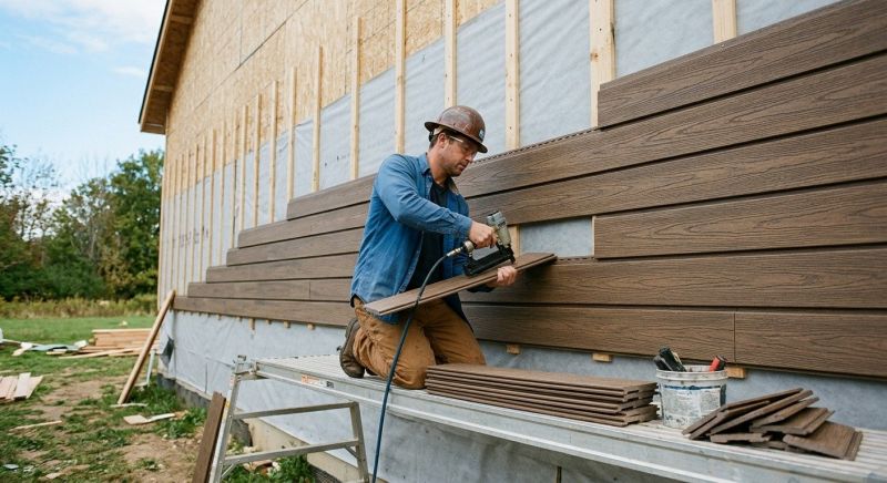 Faux Wood Siding Installation in Nebo, NC