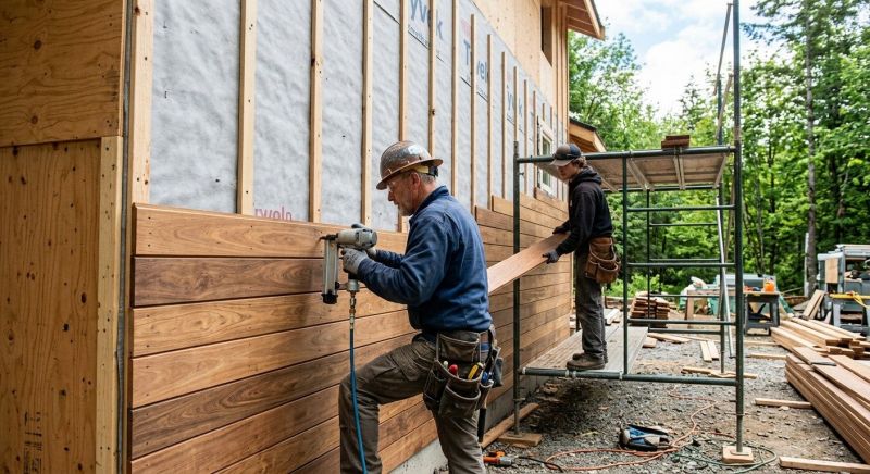Hardwood Siding Installation in Catawba County, NC