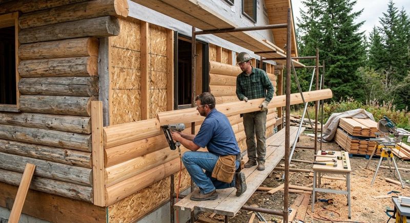 Log Siding Installation in Avery County, NC