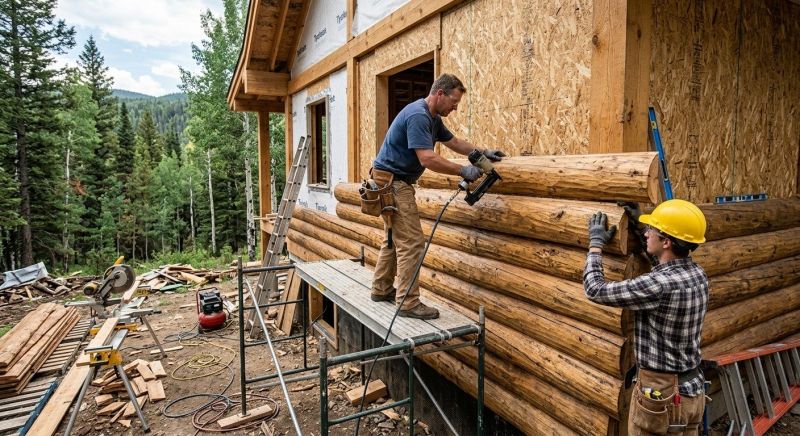 Log Siding Installation in Burke County, NC