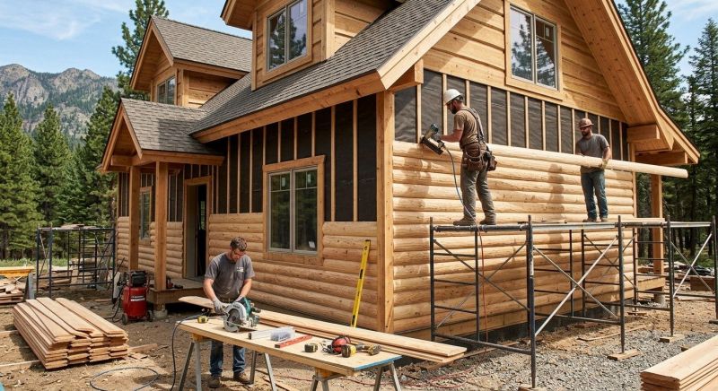 Log Siding Installation in Nebo, NC
