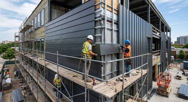 Steel Cladding Installation in Burke County, NC