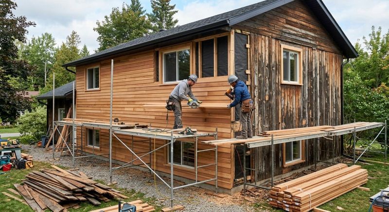 Wood Cladding Installation in Granite Falls, NC