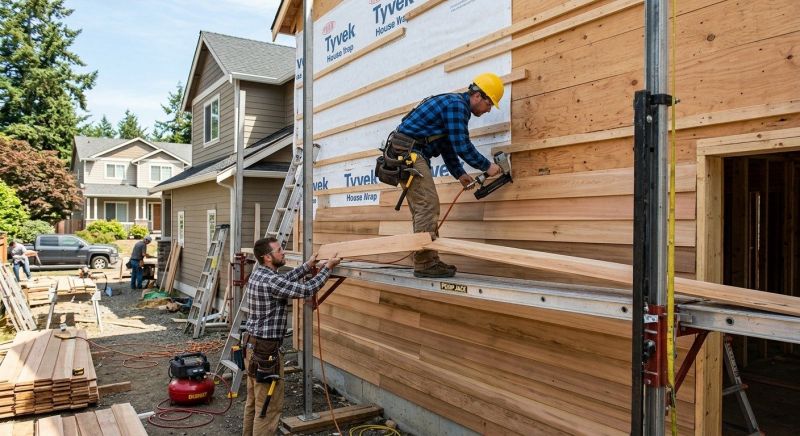 Wood Plank Siding Installation in Burke County, NC