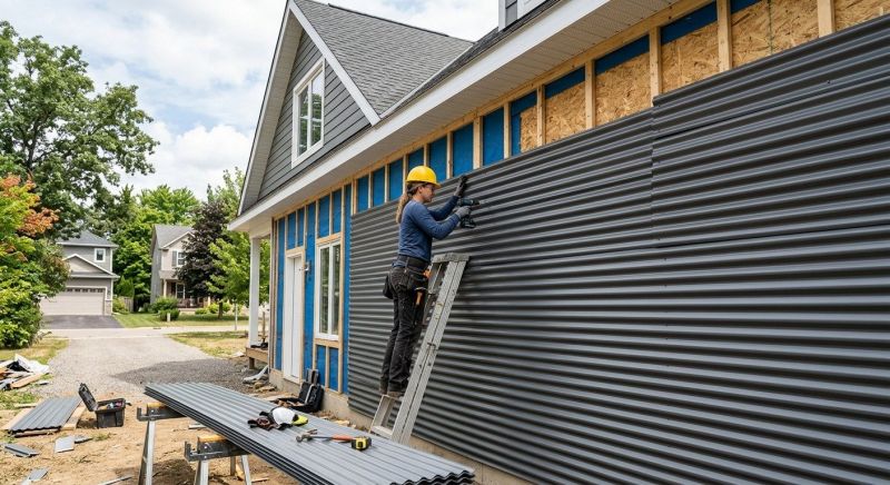 Corrugated Siding Installation