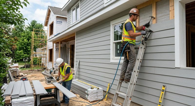 Fiber Siding Installation